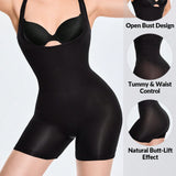 SHAPE Body de mujer con control abdominal y levantamiento de cadera, de unicolor y sin mangas