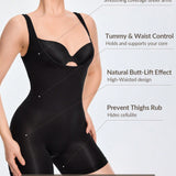 SHAPE Body de mujer con control abdominal y levantamiento de cadera, de unicolor y sin mangas