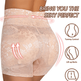 1 pieza Tanga de control con levantamiento de gluteos y cintura alta para mujeres con esponja desmontable y detalles de encaje para multiples ocasiones