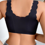 Chaleco de encaje para mujer con espalda de belleza, Brasier push-up sin cables, ropa interior sin costuras, 1 pieza