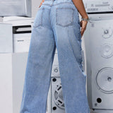 EZwear Jeans desgastados para uso diario casual de mujer