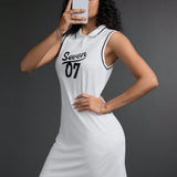 Vestido deportivo de tenis para mujer con numero 07 impreso