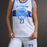 Conjunto de camiseta sin mangas y pantalones cortos de baloncesto para mujer, numero 23