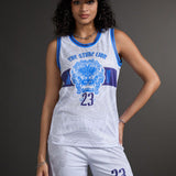 Conjunto de camiseta sin mangas y pantalones cortos de baloncesto para mujer, numero 23