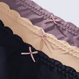Calzones de mujer sin costuras con angulo plano, paquete de 3 piezas