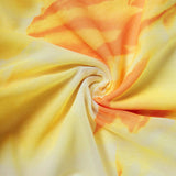 MOD Conjunto de top y falda con escote en un hombro ajustado y plisado con diseno floral de moda de verano