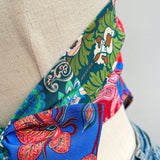 WYWH Top sin mangas para mujeres en rojo-azul con estampado floral de panuelos en la cabeza para vacaciones