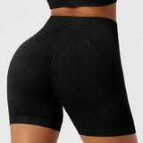 1 pieza Shorts modeladores sin costuras de cintura alta para mujeres, perfectos para correr y hacer yoga