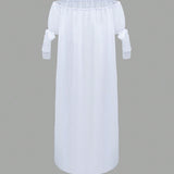 Swim Chicsea Vestido de encubrimiento transparente de manga corta con abertura en el escote en V de unicolor para mujer, longitud hasta el muslo