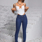 EZwear Jeans ajustados casuales de mujer