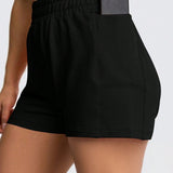 Essnce Pantalones cortos casuales de unicolor para mujer con bolsillos laterales, perfectos para el verano