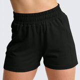 Essnce Pantalones cortos casuales de unicolor para mujer con bolsillos laterales, perfectos para el verano