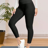 Pantalones ajustados de fondo fino, leggings exteriores acanalados para piernas ajustadas de mujer, ropa de mujer