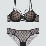 Conjunto de ropa interior sexy y lujoso con Brasier push-up y Tangas ajustables, estilo europeo y americano, adecuado para mujeres con pecho pequeno