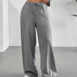 EZwear Pantalones largos simples y cotidianos para mujer