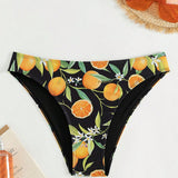 VCAY Bottom del bikini impreso con frutas para mujeres, ropa de bano de triangulo sexy (impresion aleatoria) para la playa en verano