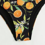 VCAY Bottom del bikini impreso con frutas para mujeres, ropa de bano de triangulo sexy (impresion aleatoria) para la playa en verano