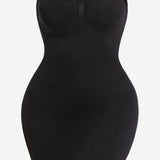 Vestido ajustado sin costuras para mujer con sosten strapless en forma de moldeador, control de abdomen, faja de cintura y realzador de gluteos. Prenda interior ajustada y sexy que adelgaza, comoda y elegante. Falda ajustada versatil para verano.