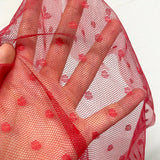Conjunto de pijama de malla con puntos de tela pique para mujeres