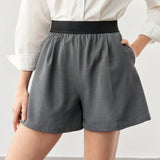 BIZwear Shorts de uso diario de verano simple y casual para mujer