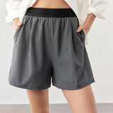 BIZwear Shorts de uso diario de verano simple y casual para mujer