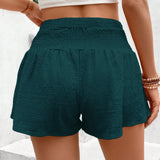 VCAY Shorts diarios simples de un solo color para mujeres