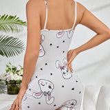 Enterizo cami de dormir para mujeres con lindo diseno de conejo