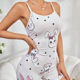 Enterizo cami de dormir para mujeres con lindo diseno de conejo