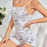 Enterizo cami de dormir para mujeres con lindo diseno de conejo