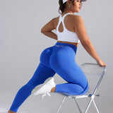 Mallas de entrenamiento de talla grande para mujer, Pantalones ajustados de yoga de cintura alta, control de abdomen y elevacion de cadera