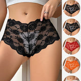 Underwear&Sleepwear Basics Conjunto de 5 piezas de panties sexys de encaje trasparente para mujeres