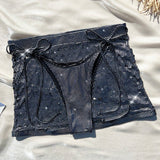 Swim Event Conjunto de 2 piezas de fondo de traje de bano metalico de moda para playa de verano