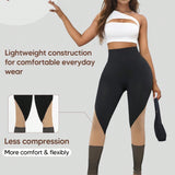 Leggings capri para mujer de cintura alta, control de barriga, realce de gluteos y adelgazamiento, elasticos