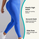 Mallas de entrenamiento de talla grande para mujer, Pantalones ajustados de yoga de cintura alta, control de abdomen y elevacion de cadera