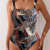 Swim Vestido de una pieza para mujer con diseno impreso (diseno aleatorio)