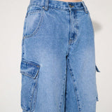 WESTFADE Jeans de pierna de barril Premium de verano para cargas sin elasticidad