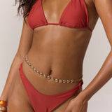 MUSERA Sujetador de bikini de triangulo rojo, para playa de verano