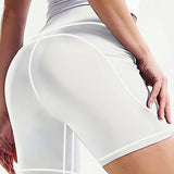 Conjunto de 3 piezas de shorts atleticos de talla grande que incluyen pantalones de yoga de cintura alta para mujeres, shorts de compresion de secado rapido para correr y leggings transpirables de capa base