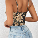 BAE Body sin mangas con estampado floral para uso casual y de oficina, ideal para el verano