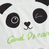 CamiConjuntoa de pijama para mujer con patron de texto de Panda