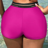 Swim Shorts casuales de cintura cruzada para mujeres - Bottom de traje de bano