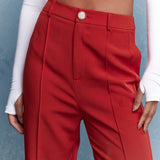 MISSGUIDED Pantalones rectos con pliegues