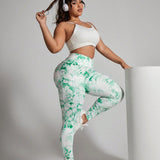 Leggings deportivos de talla grande de moda para fitness, yoga y carrera nocturna