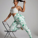 Leggings deportivos de talla grande de moda para fitness, yoga y carrera nocturna