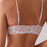 Swim Bikini sexy de flores diminutas para mujer de verano en la playa