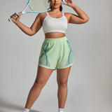 Sport Easify Shorts deportivos informales de talla grande con bloques de color para el verano