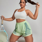 Sport Easify Shorts deportivos informales de talla grande con bloques de color para el verano
