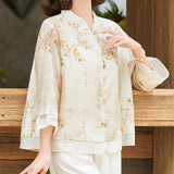 Tops Hanfu con cardigan de moda y estilo extranjero