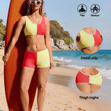 VARSITIE Conjunto deportivo de verano para surfear que incluye copa de pecho basica con TANK TOP Y SHORTS
