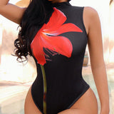 SXY Body de verano floral sexy para mujer, ideal para vacaciones en la playa